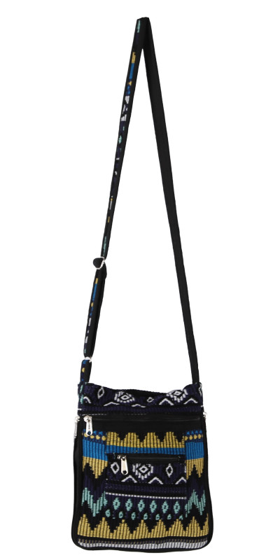 Crossbody Bag Grey/Yellow/Teal