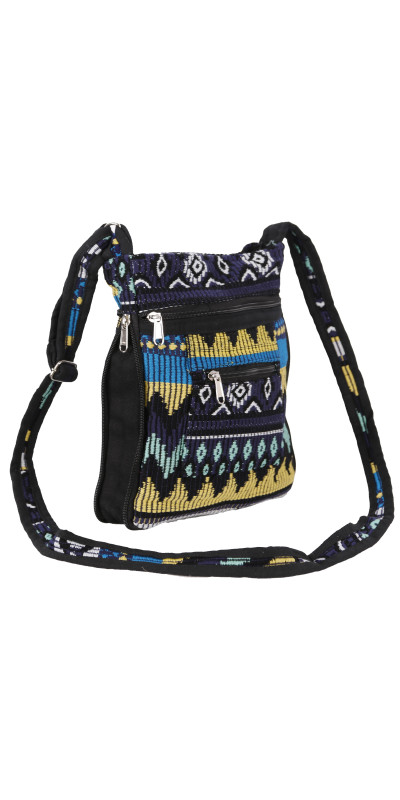 Crossbody Bag Grey/Yellow/Teal