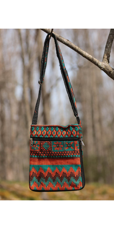 Crossbody Bag Turquoise/Orange