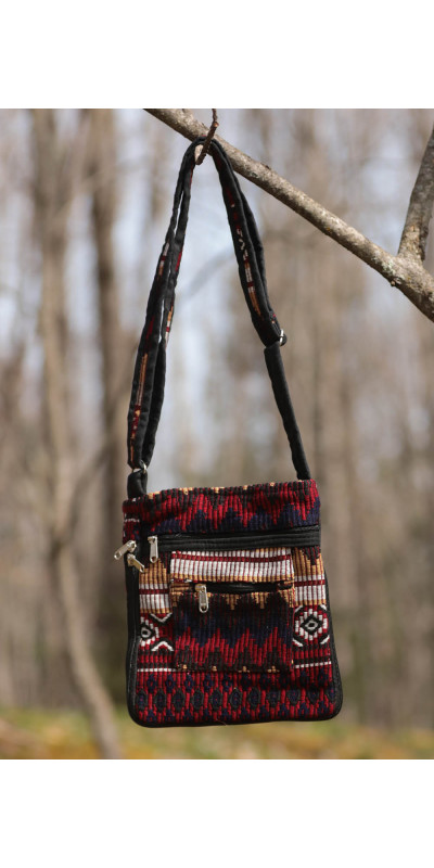 Crossbody Bag Burgundy/Brown