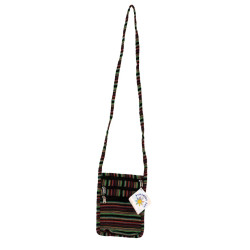 Passport Pouch Purse Bag - Green/Black/Red