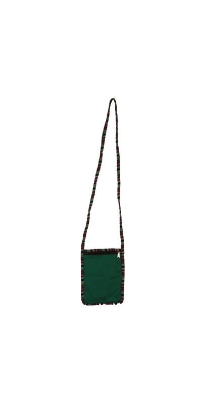 Passport Pouch Purse Bag - Green/Black/Red