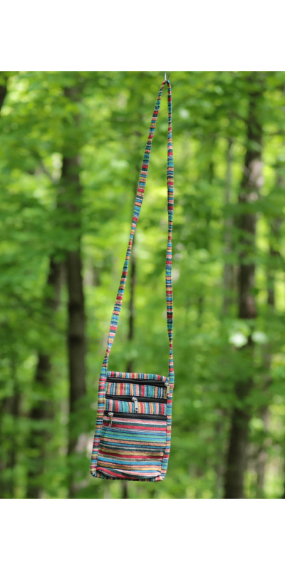 Passport Pouch Purse Bag - Southwest Stripe