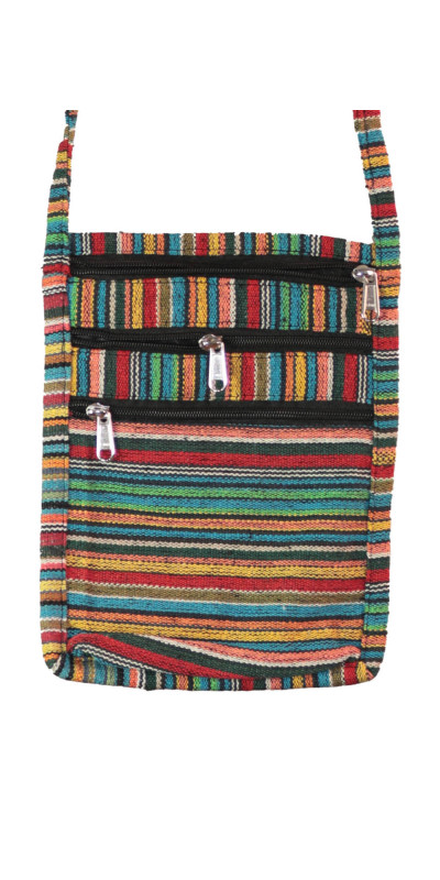 Passport Pouch Purse Bag - Southwest Stripe