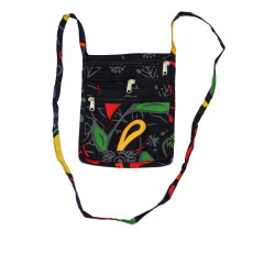 Passport Pouch Purse Bag - Hearts & Flowers