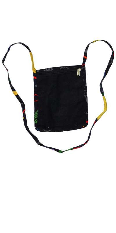 Blue Floral Passport Pouch Purse Bag