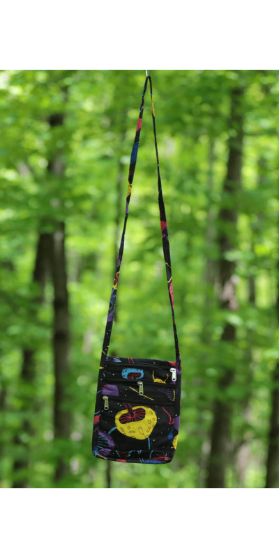 Glow in the Dark Mushrooms Passport Pouch Purse Bag