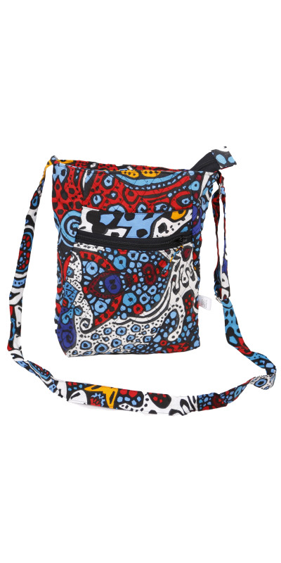 Large Crossbody Bag Glow In The Dark Sunburst