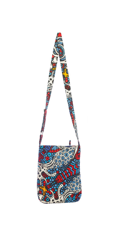 Large Crossbody Bag Glow In The Dark Sunburst