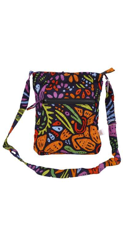 Large Crossbody Bag Lush Flower