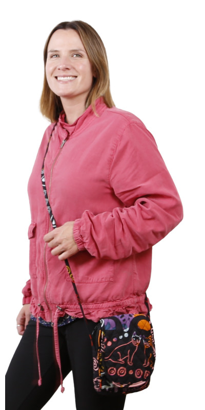 Small Crossbody Bag Colorful Cats