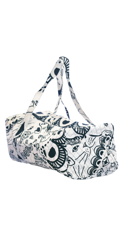 Duffel Bag Black & White Cats