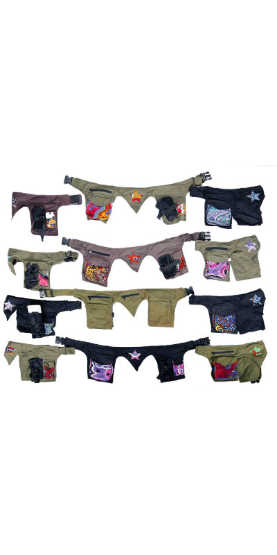 Festival Belt Bag with Bottle Holder (Style #5)