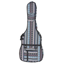 Woven Guitar Case Padded Gig Bag - Blue & Black