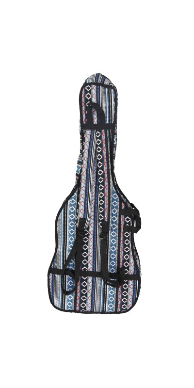 Woven Guitar Case Padded Gig Bag - Blue & Black