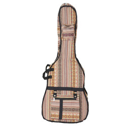 Woven Guitar Case Padded Gig Bag - Brown & Grey