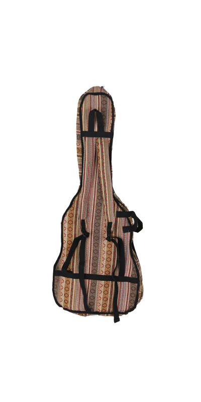Woven Guitar Case Padded Gig Bag - Brown & Grey