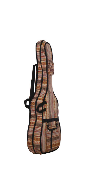 Woven Guitar Case Padded Gig Bag - Brown & Grey