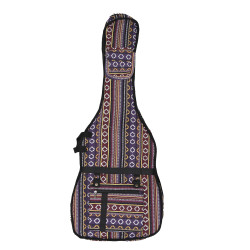 Woven Guitar Case Padded Gig Bag - Purple & Gold