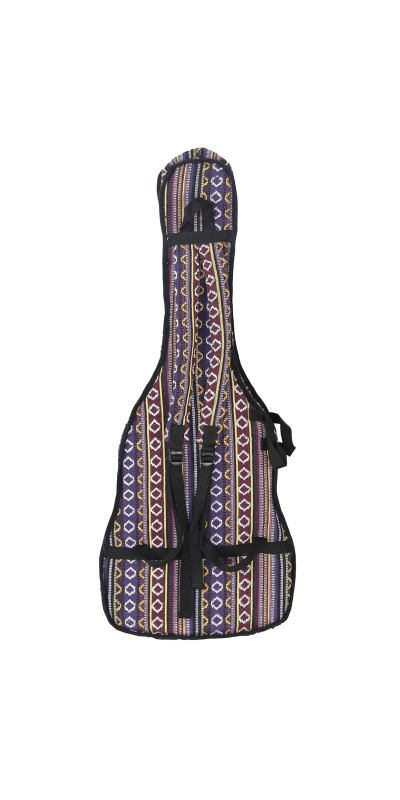 Woven Guitar Case Padded Gig Bag - Purple & Gold