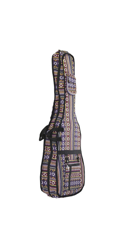 Woven Guitar Case Padded Gig Bag - Purple & Gold