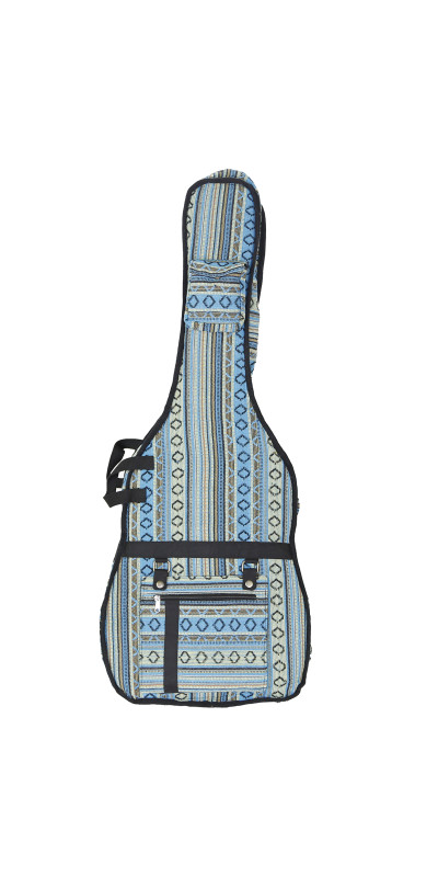 Woven Guitar Case Padded Gig Bag - Turquoise