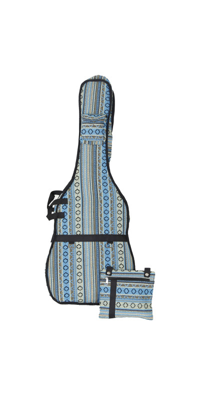 Woven Guitar Case Padded Gig Bag - Turquoise