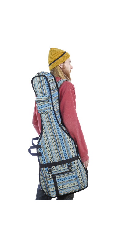 Woven Guitar Case Padded Gig Bag - Turquoise