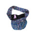 Zip Top Hobo Shoulder Bag - Blue & Teal