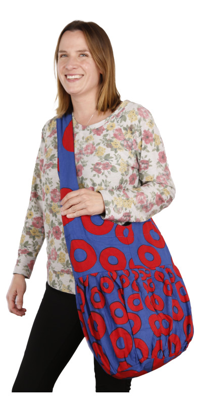 Donut Vibes  Zip Top Hobo Shoulder Bag