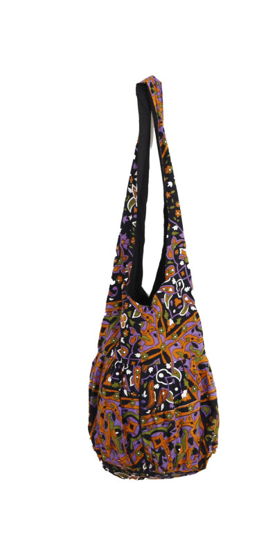 Earth Star Zip Top Hobo Shoulder Bag