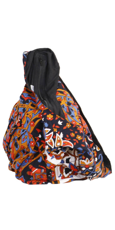 India Star Zip Top Hobo Shoulder Bag