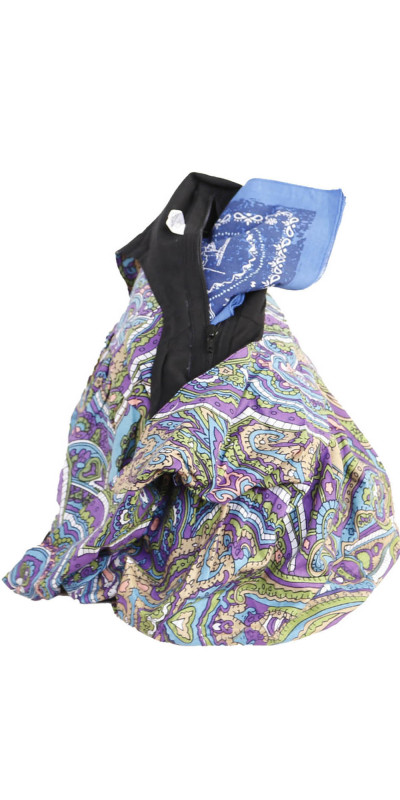 Kaleidoscope Paisley Zip Top Hobo Shoulder Bag