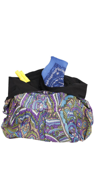 Kaleidoscope Paisley Zip Top Hobo Shoulder Bag