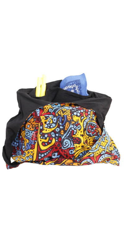 Psychedelic Sunburst Zip Top Hobo Shoulder Bag