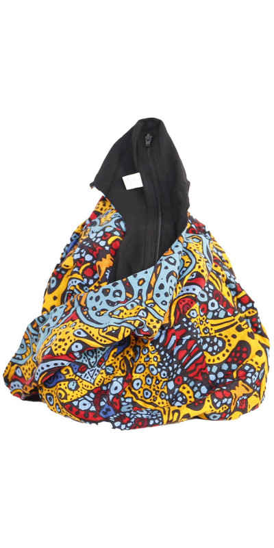 Psychedelic Sunburst Zip Top Hobo Shoulder Bag