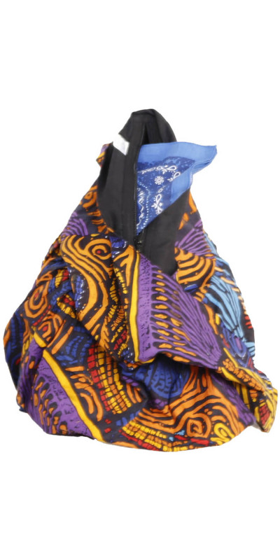 Mushroom Mandala Zip Top Hobo Shoulder Bag