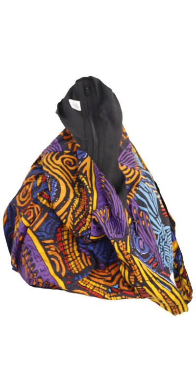 Mushroom Mandala Zip Top Hobo Shoulder Bag