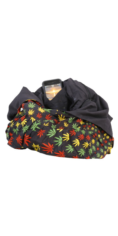 Rasta Vortex Zip Top Hobo Shoulder Bag