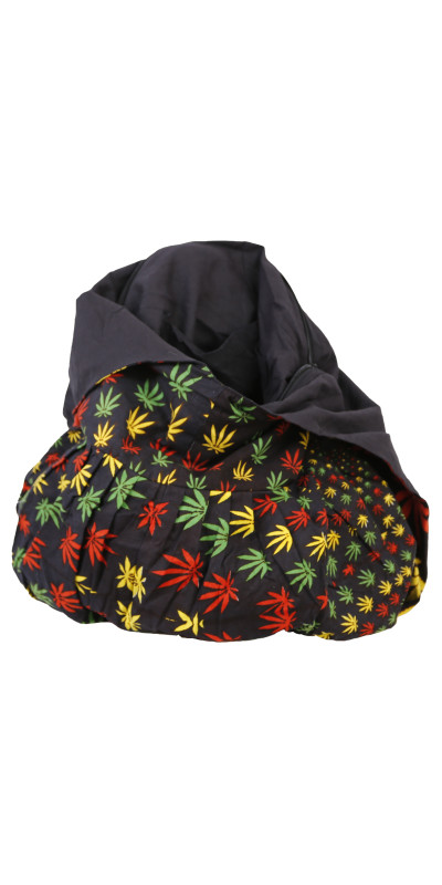Rasta Vortex Zip Top Hobo Shoulder Bag