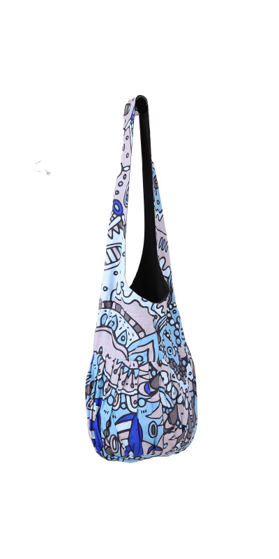 Twilight Daydream Zip Top Hobo Shoulder Bag