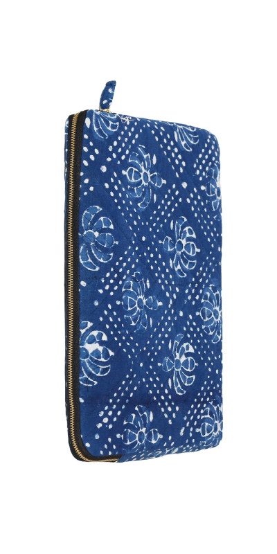 Laptop / Tablet Bag Blue Flower *CLEARANCE*
