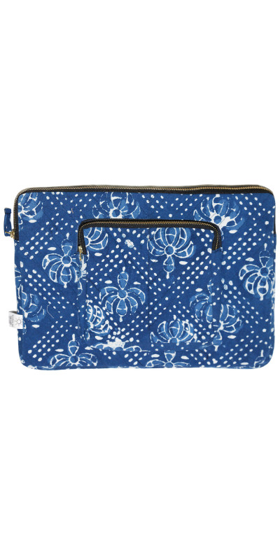 Laptop / Tablet Bag Blue Flower *CLEARANCE*