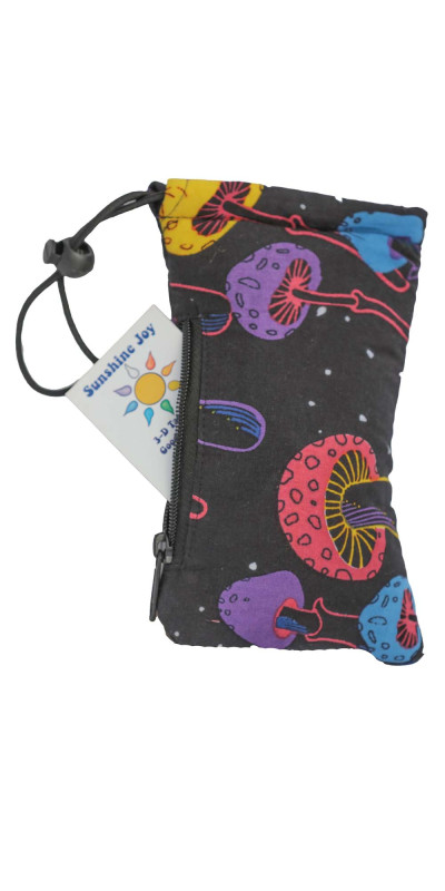 Padded Pouch Stash Bag - Magic Mushrooms