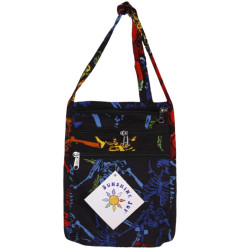 Dancing Skeletons Passport Pouch Purse Bag