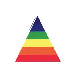 Triangle Rainbow Sticker 5"