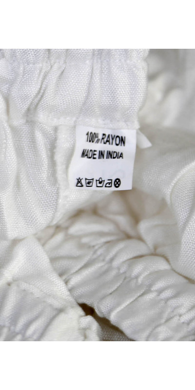 Blank White Long Dress for Tie-Dyeing 100% Rayon *SIZE SM ONLY*