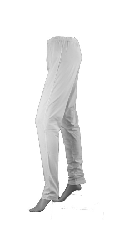 Blank White Leggings for Tie-Dyeing Stretchy Cotton/Lycra Blend