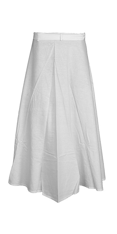 Blank White  Long Skirt for Tie-Dyeing 100% Cotton 4 Sizes