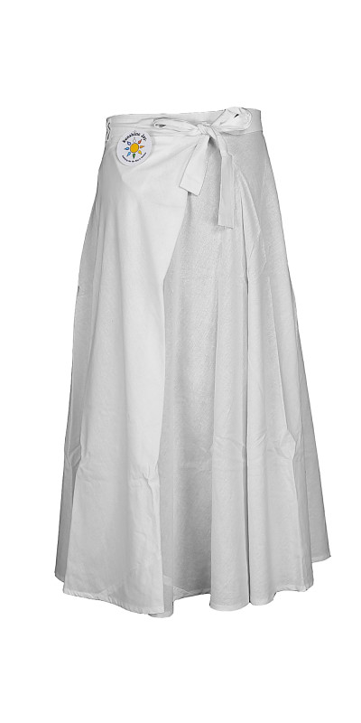 Blank White  Long Skirt for Tie-Dyeing 100% Cotton 4 Sizes